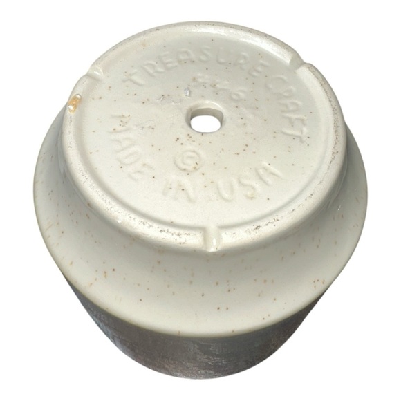 Vintage Treasure Craft Butterfly Design ceramic Cream Art Pot - Picture 6 of 6